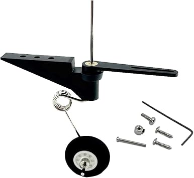 1 Set RC Airplane Tail Wheel Assembly Landing Gear Replace Part for RC Airplane Plane Helicopter DIY Model Aircraft Replace Part Suit for 60-120 Level
