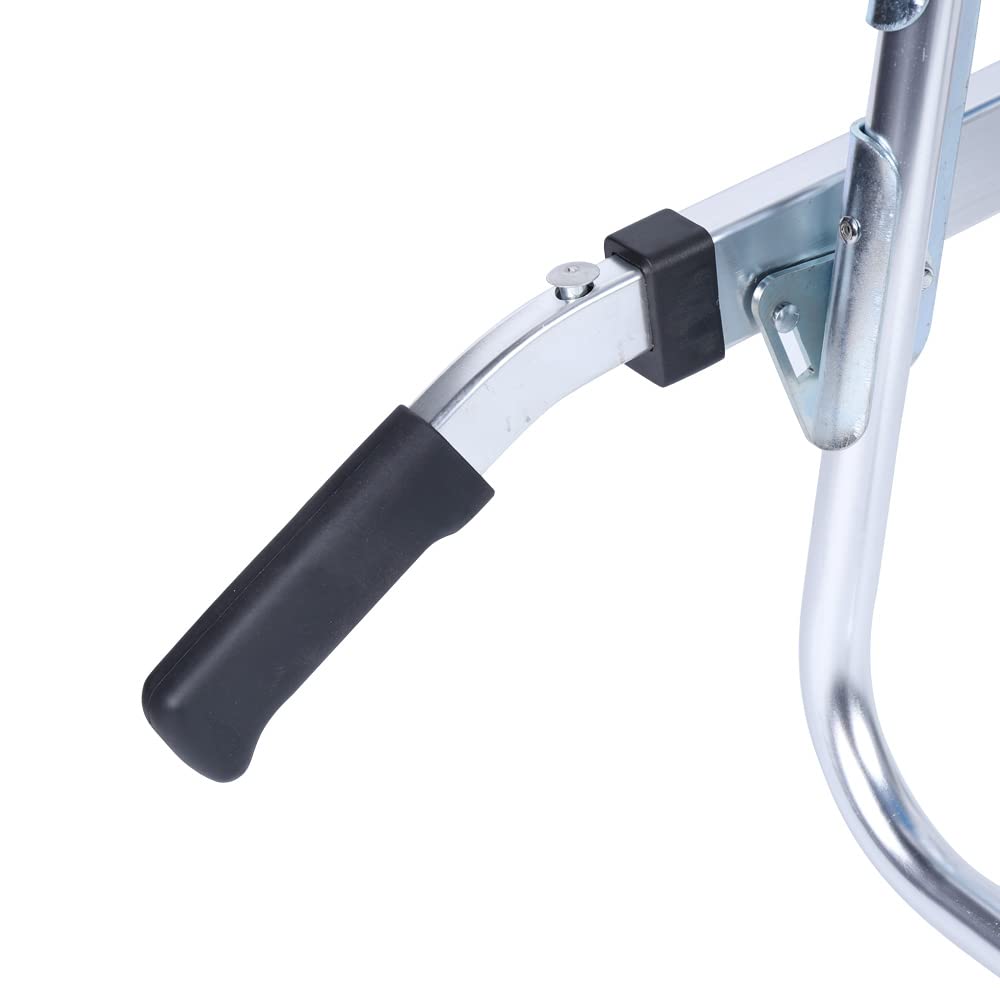 EMS krzesło schodowe, do noszenia ze stopu aluminium, 2 koła, obciążenie 159 kg, z regulowanym paskiem, krzesło awaryjne dla seniorów, pacjentów, sparaliżowanych (żółte)