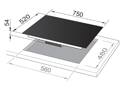 Délonghi Nsl Ncm Table De Cuisson Encastrable 75 Cm Gaz 5 Feux - vue 5