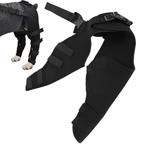 Image of Zerone Dog Hip Brace Support,Dog Knee Braces for Relieves Joint Pain,Better Recovery with Dog Knee Brace (HJ25 Rear Double Leggings Black M)