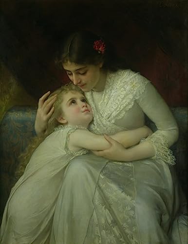 Impression Toile Mère et enfant Émile Munier tableau haut de gamme