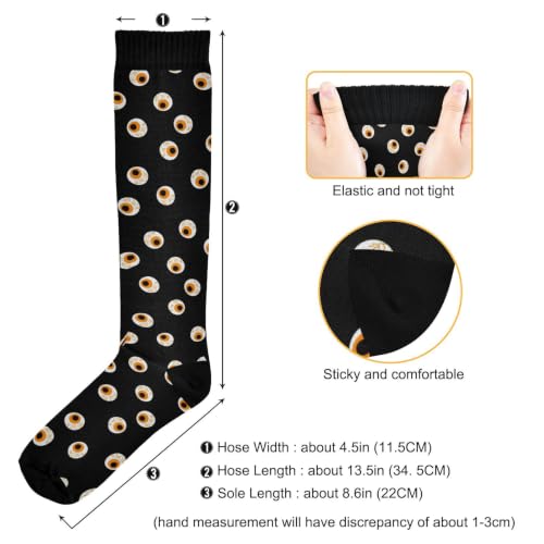 Image of Wusikd Blue Yellow Monster Trucks Compression Socks for Women and Men Circulation Long Socks for Athletic Running 1
