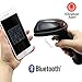 TEEMI Bluetooth Barcode Scanner with USB Charging Cradle Data Receiver, 1D 2D QR Wireless Bar Code Reader for iOS Android Windows Mac OS, BT 5.0 Longer Range, Automatic Handsfree Screen Scanning