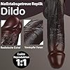 25CM Ideale Größe XXL Schwarzer Realistischer Dildo mit BBCdesign und Starkem Saugnapf, Analdildo für G-Punkt und Prostata Stimulation mit Echten Adern, Sexspielzeug für Frauen, Männer und Paare #2