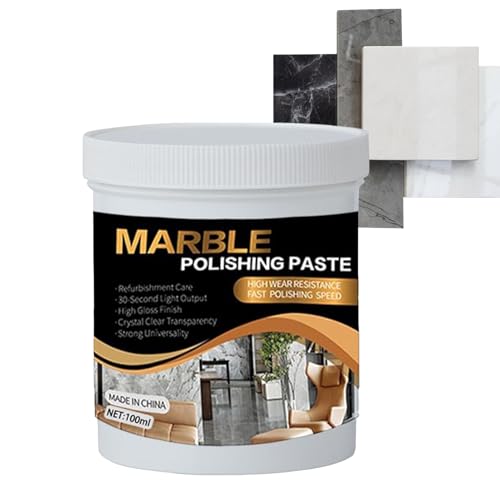 Pulidor Para Mármol - Limpiador De Ducha Y Azulejos 100ml Limpia Mármol Y Piedra,Producto de Limpieza Profunda Abrillantado y Eliminación de Manchas para Suelos Cerámica
