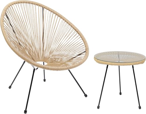 Kare Design Gartenmöbel Set Acapulco, 2er Set, Natur, Indoor und...