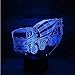 Produktbild Mixer 3D-Nachtlicht Led-Fernbedienung Touch-Schalter 7 Farbe 3D-Lampe Lkw Auto Baby-Schlaf-Atmósfera Lámpara Como Regalo Para Niños Toque Interruptor @ Touch_Switch