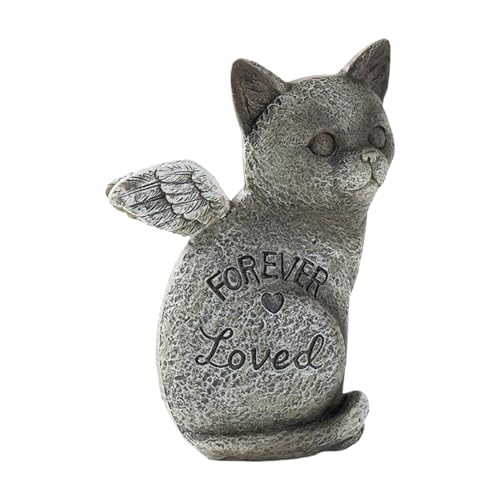 Estatua conmemorativa para mascotas y piedra marcadora de tumbas en resina elegante 2