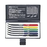 6-teiliges Härteprüfgerät-Set für HRC 40–65, tragbares Metallhärteprüfwerkzeug mit farbcodierten Feilen, geeignet für flache, gebogene und ID-Oberflächen