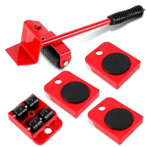 Furniture Lifter Tool Transport Shifter - Heavy Duty Appliance Rollers Moving Men Furniture Or Refrigerator Sliders for Tile Floors - Appliance Mover Leverage Tools for Hardwood Floors Cover