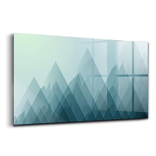 Verre d'art pour l'intérieur Wallfluent 120x60cm tableau géométrique haut de gamme