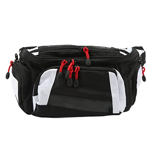 Sac de course pour moto Dioche en textile Oxford blanc à grande capacité - 5