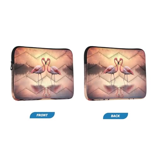 Funda para portátil de 13-14 pulgadas con diseño de flamencos miniatura 2