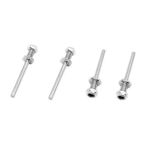 4PCS RC Airplane Wheel Axles Steel Shaft with Nut 4mm