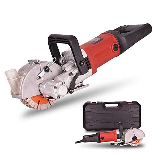 TOPNCES 4000W Multifunction Wall Groove Cutting Machine Wall Chaser Machine for Brick & Granite Marble 220V (Wall Slot Slotting Machine)