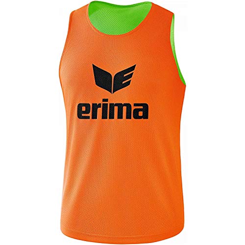 Erima Unisex Erwachsene Wende- Markierungshemd (3242002), orange/Green, L
