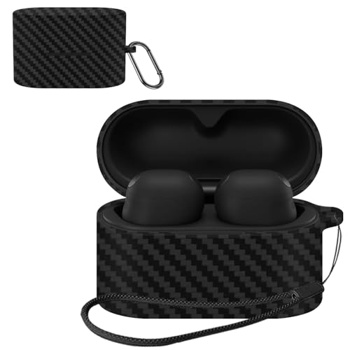 LAZIRO �P�[�X For SONY WF-1000XM6 �p �P�[�X�y2026�V�J���z�Y�f�@�ۃe�N�X�`�� �_�炩�ȃV���J�Q���̃X�|�[�c�N�[���ȃf�U�C�� �����[�d�\ �Ռ��z�� �h�� �h�o �y�� �����h�~�p�̃t�b�N�𓋍ڂ��� �X�����\�t�g �����h�~ WF