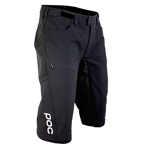 POC Essential DH Shorts Uranium Black MED & Cap Bundle