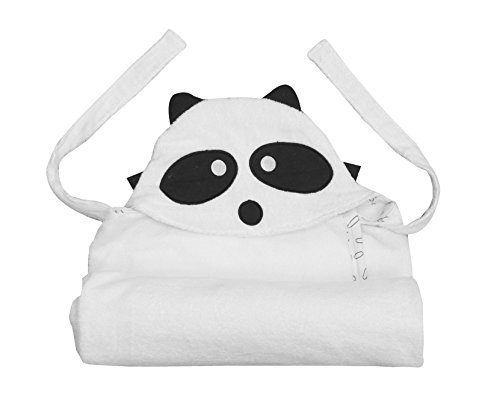 Serviette à capuche blanc XL grand drap de bain absorbant