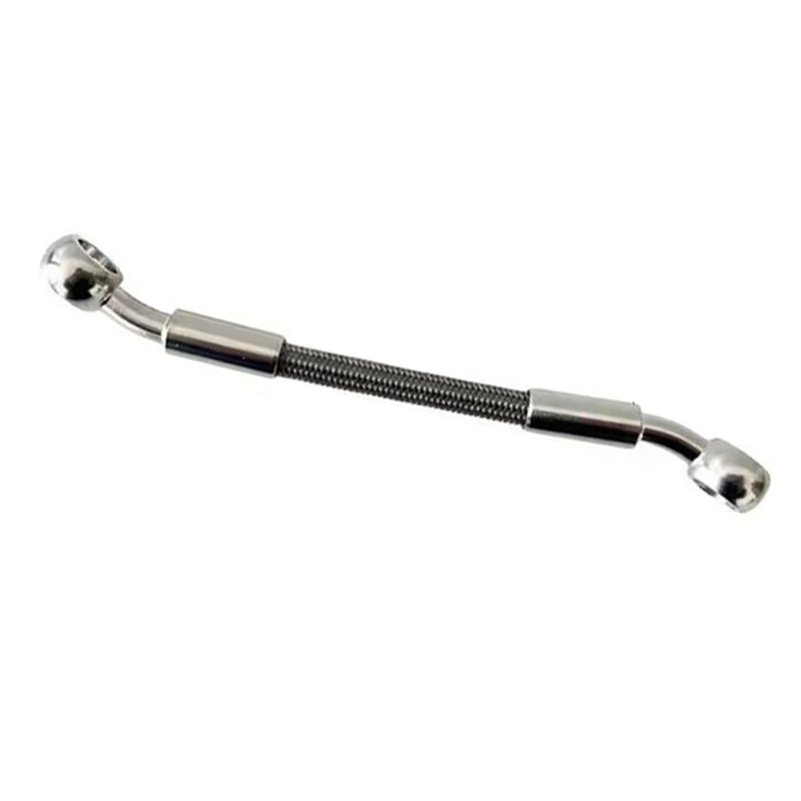 Motorcycle Brake Hose M10 28°-28° Motorcycle Stainless Steel Braided Hydraulic Brake Clutch Hose Front Rear Oil Pipe Accessories(50cm)
