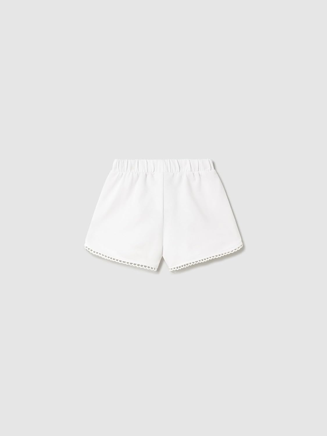 Mayoral Chenille Shorts for Baby-Girls White