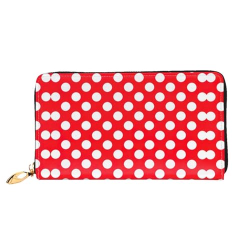 Portefeuille en cuir pois femme idéal pour vos sorties urbaines et pochettes de voyage