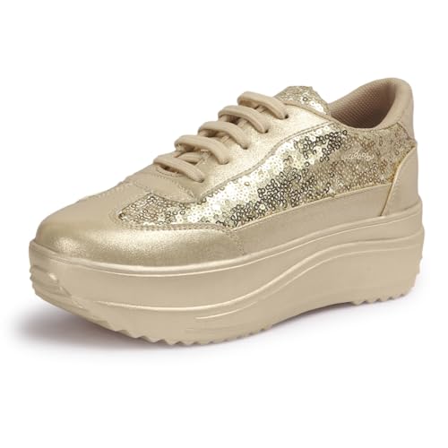 Image of Vendoz Women Party & Casual Glitter Wedding Bridal Sneakers