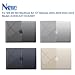 IBENZER Compatible with 2025 2024 2023 2022 MacBook Air 13 inch Case M4 A3240 M3 A3113 M2 A2681, Hardshell Case & KeyboardCover & ScreenFilm & Type-C for Mac Air 13.6, Crystal Clear, AT13-KK-CYCL+2TC