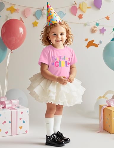 Birthday Girl Shirt for Kids Girls Birthday Outfits Short Sleeve Girls Part Tee Tops2