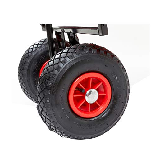 Bollerwagen faltbar Luftreifen Dach Luftbereifung Strand 80kg Boden mit Polsterung Transportwagen Picknick Urlaub Offroad Famillie