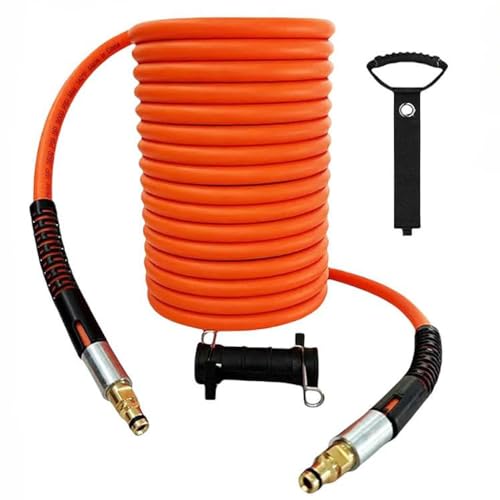 Generic Super Flexible Pressure Washer Hose Pipe Cord Kink Resistant Power Washer Cleaning Extension Hose for Karcher K2~K7 Sink (10M,Karcher-9mm)