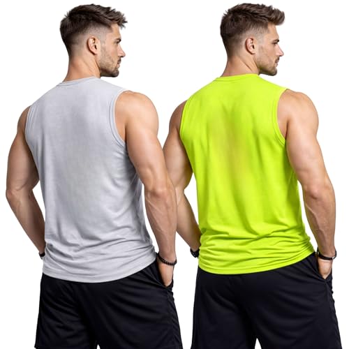 Image of 3Colours RGB Men's Active Wear Sleeveless Tank top, Gym Vest, Leisure wear CCUT Hustle