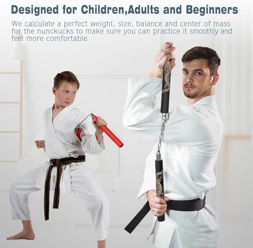 Image of Preptep Foam Nunchucks for Kids or Adults,Safe Training Nunchucks /Nunchakus for Kids Beginners