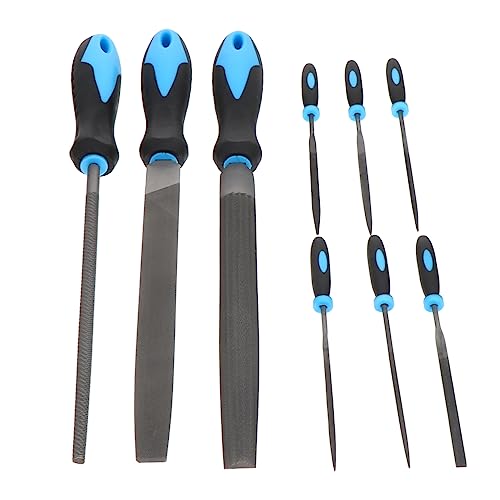 COHEALI Fine Crafted Steel File Set for Wood Carving Metal Shaping Includes Round Triangle Files