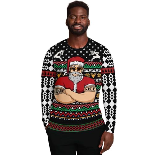 Santa's Bouncer Tattooed Santa Sweatshirt, alternative view 1