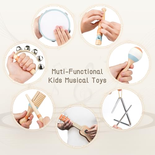 image for Vanplay Kids Guitar Set - Toys for 2 3 Year Old Boy & Girls Birthday G