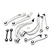 Chefull 10pcs Front Lower Upper Control Arm W/Ball Join Compatible With 2009-2010 Audi A4 Quattro A5 Quattro Q5 S4, 2008-2010 Audi S5