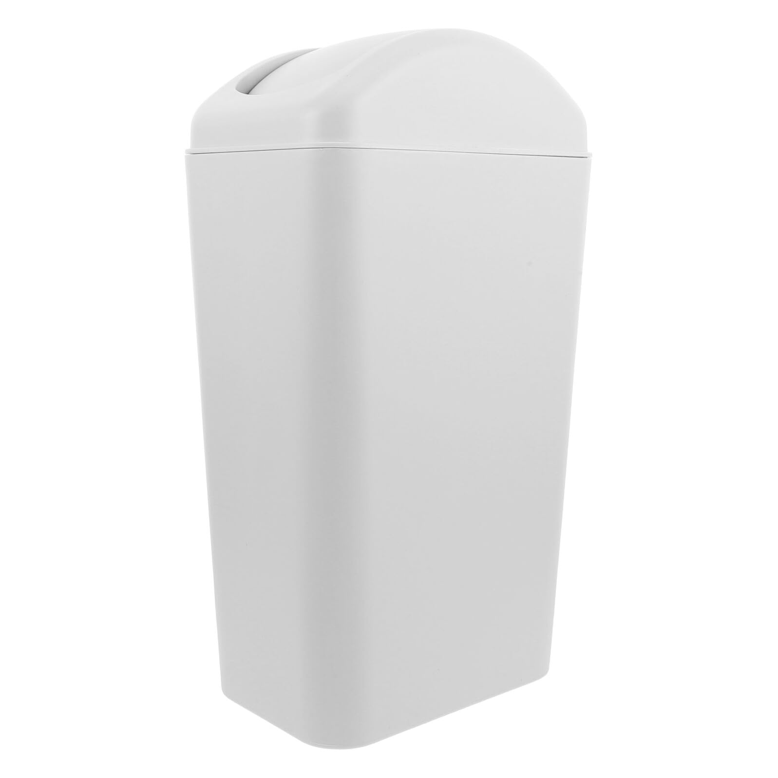 Plastik mülleimer mit Schwingdeckel Schmaler Abfalleimer für Enge Räume unter Spüle oder Schrank Langlebiger Kunststoff Geruchsneutral für Bad Wc Küche und Schlafzimmer