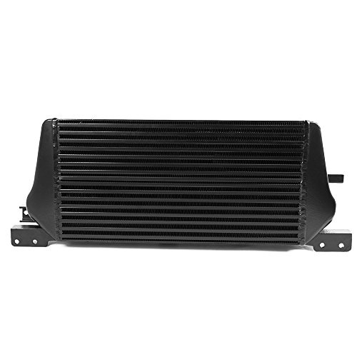Compatible For Ford Mustang 2015 2016 2017 2.3L Ecoboost Direct Bolt On Upgrade Performance Intercooler Black #TOP2