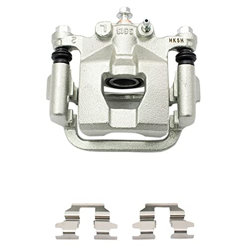 Image of TRQ Front and Rear Brake Caliper Set Zinc Coated Brackets Compatible with 2010-2012 Nissan Altima