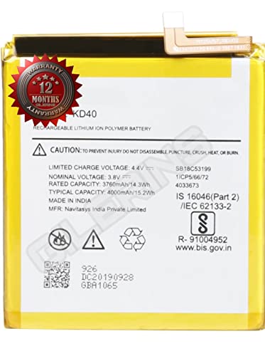 Image of THE BATTERY STORE Original Battery KD40 Compatible for Motorola Moto G8 Plus XT2019 XT2019-2 SB18C52857 with 12 Months Warranty and high Capacity Battery Backup (for Motorola Moto G8 Plus)
