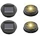 4 Stück Solarleuchten Ersatzteile, Solar Ersatzdeckel 8cm, Solarleuchten Ersatz, Solarleuchten Solarlampe Ersatz Solarmodul mit Heller LED für Solarlaterne Garten Auße, Solar Gartenleuchten & DIY