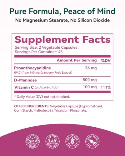Inner Brightness Cranberry PACs with D-Mannose
