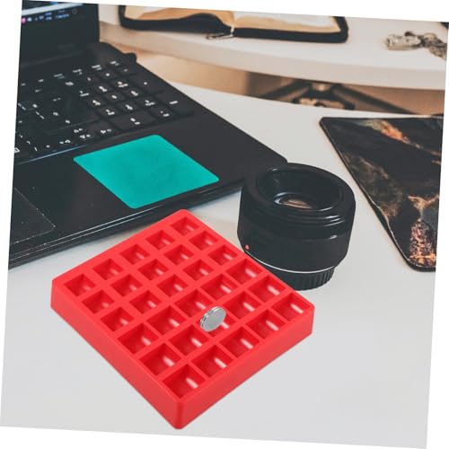 Organizador para monedas plástico 2 piezas rojo miniatura 2