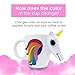 KINREX Unicorn Mug – Cute Magic Rainbow Color Changing Unicorn Ceramic Coffee & Tea Cup with Horn, Ceramics Cups That Changes Colors for Boys, Girls & Adults, White 14 oz.