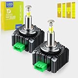 APMAT D3S Bulbs, 360 Degrees 32000LM 6000K White 800% Brightness, D3R Xenon Replacement Lights, D3S/D3R Plug and Play Fog Light Bulbs, Pack of 2