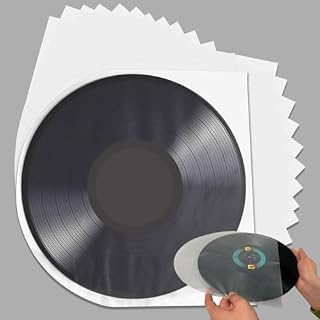DAOOZHU Pochette Vinyle 33 Tours,50 pièces Pochette Vinyle Intérieures,Protection Vinyle 12″,Antistatique - Les Beatles, Paul McCartney, John Lennon, RIngo Starr, George Harrison