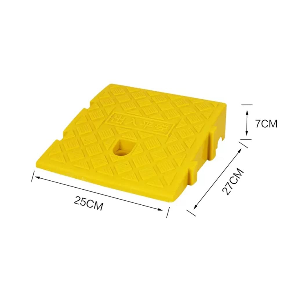 Ingresso Rampa De Motociclo, Rampe di Plastica Antiscivolo, Rampe di Guida, Rampa Portatile De Cerchio Rampa Leggera De Automobile, Rampa Resistente per Le Automobili Basse-2 Pezzi (Color : Y,