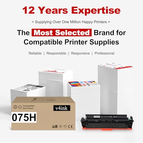 Image of 075H 075 Toner Cartridge High Capacity Compatible Replacement for Canon 075H Works for Color imageCLASS LBP640 LBP640C LBP646Cdw LBP647Cdw MF660 MF660C MF662Cdw MF663Cdw MF665Cdw Series Printer 1-Pack