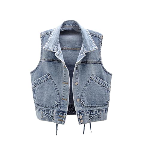 Gilet en jean femme coupe slim ajustée pour valoriser les formes en 3XL